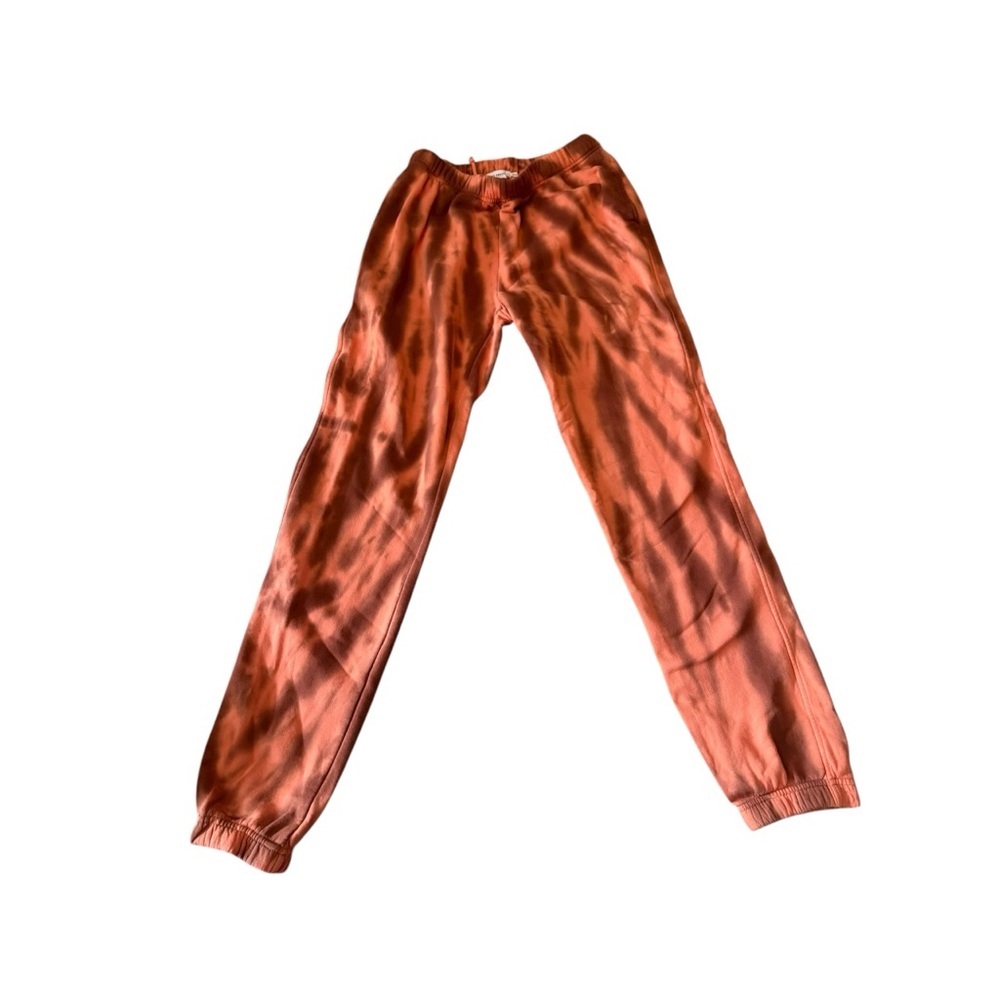 Good American Orange cinnamon tie dye boyfriend sweatpants